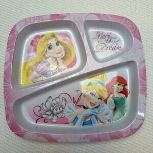 Zak Melamine Disney Princess divided plate